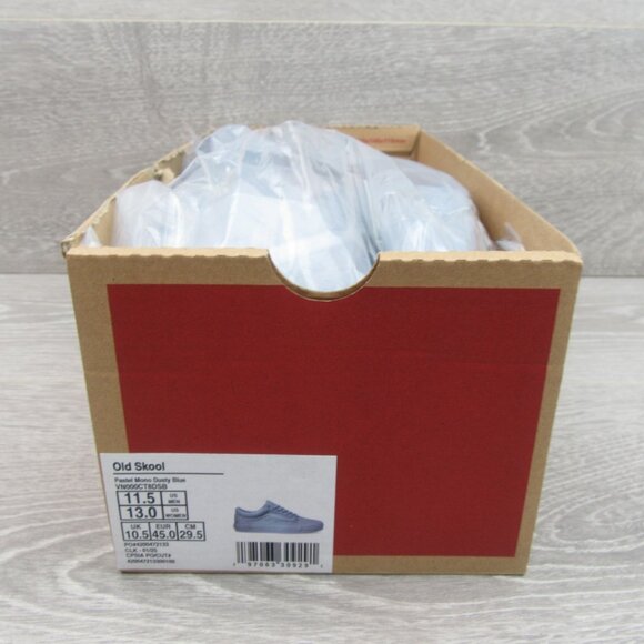 Vans Old Skool Mono Dusty Blue Mens Size 11.5 Sneakers NEW - Picture 12 of 13